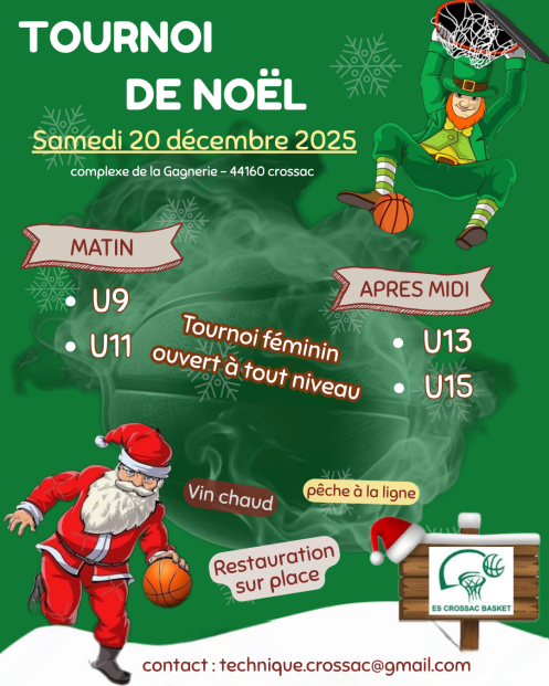 20 /12 -Tournoi Noël 🎅 ⛹️♀️